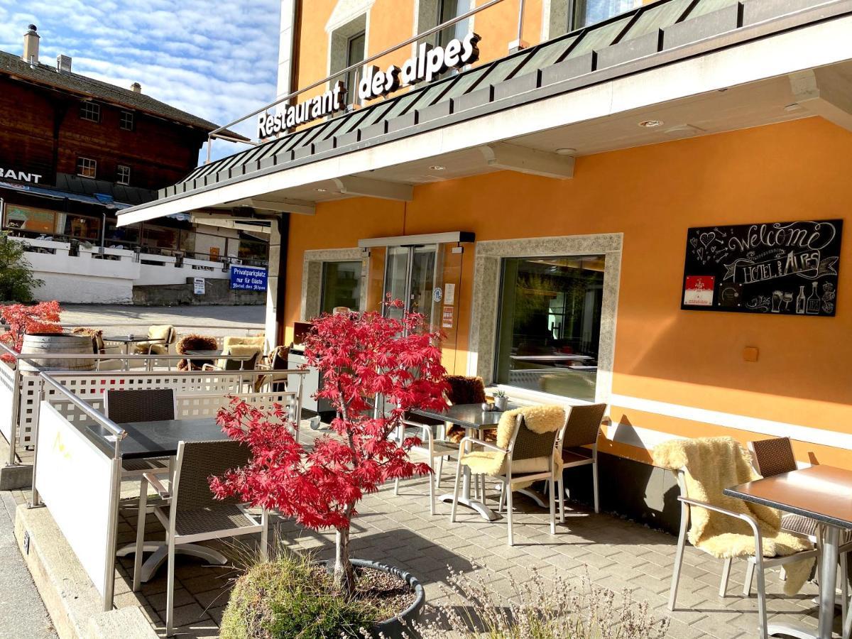 Boutique Und Bier Hotel Des Alpes Fiesch Exterior foto
